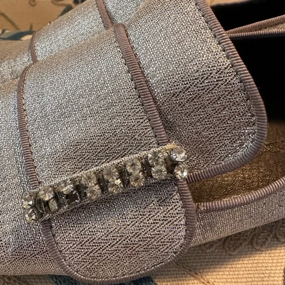 See by Chloé metallic and silver loafer with crystal embellishments.  Size 38.5 - Picture 4 of 9